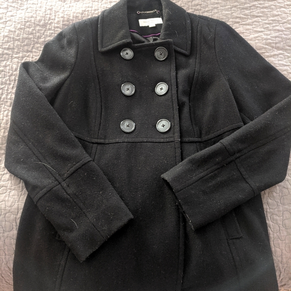 Maternity wool coat